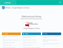 Tablet Screenshot of e-wrota.umznin.pl